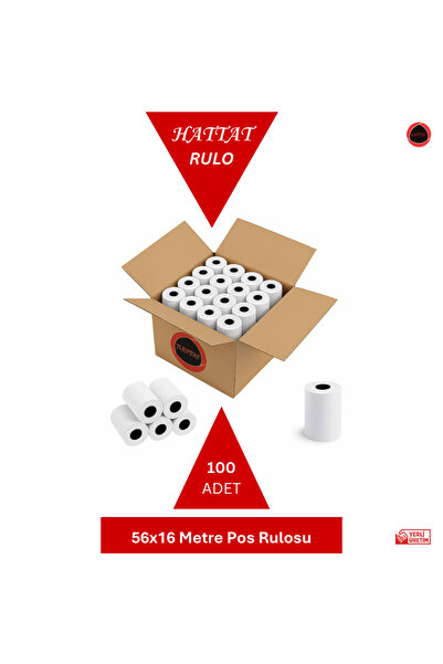 HATTAT 100 Adet 56 X 16 Metre Pos Rulosu Termal Rulo