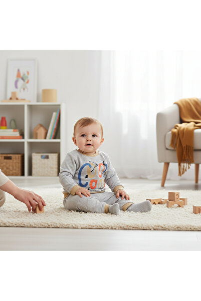 N@zence Cool Camp Baby Pajama Set - Cotton 2-Piece Long Sleeve Set