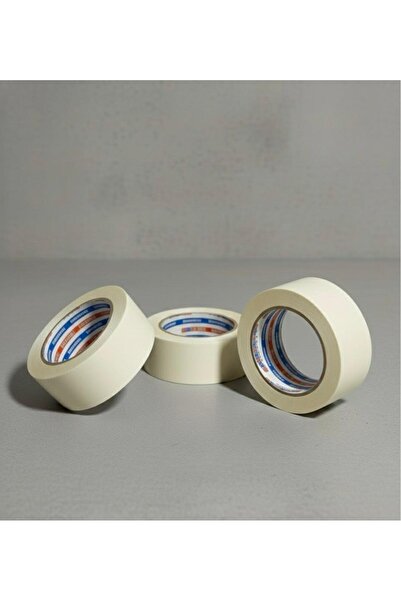 aybaş kağıtçılık 1.Kalite 45x100 Metre ( 3 Adet ) Beyaz Renkli Koli Bandı, Ya...