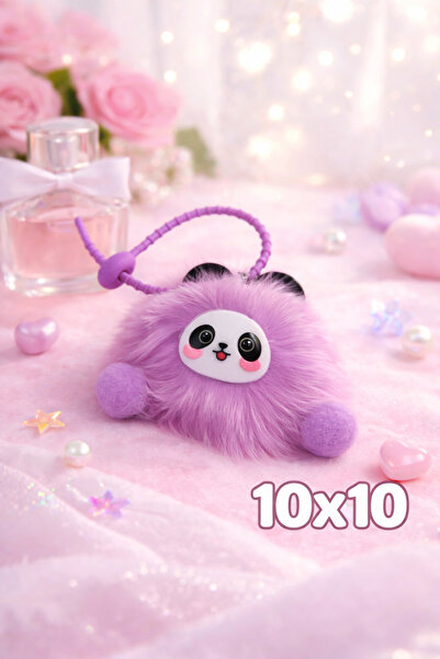 KM Soft Furry Car and Bag Ornament with Cute Facial Expression - Keychain 10X...