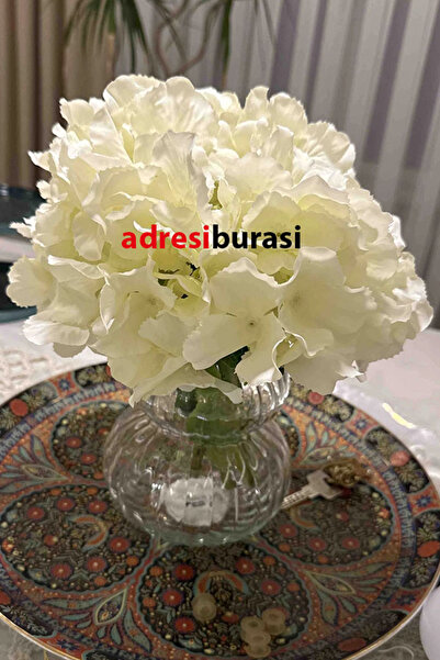 Genel Markalar Adresiyapayçiçek Yapay Çiçek 5 Dal Lux Ortanca Demeti Ekru – Yapay Çiçek Dekor, Masa Süsü, Fon