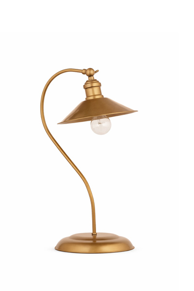 Storish Glena Retro Ders Çalışma Masası Lambası Abajur Bronz