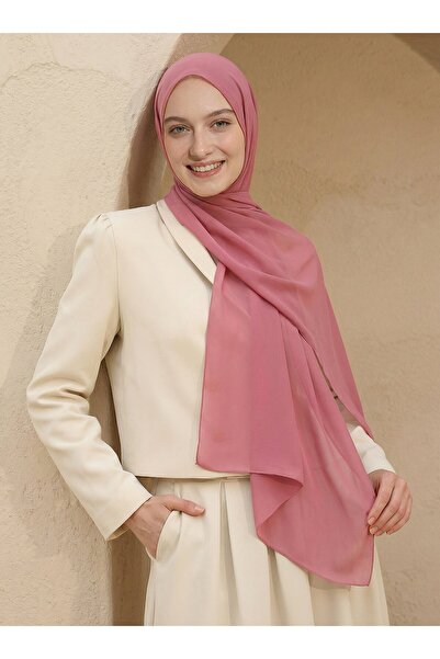 Tuva Şal din șifon - Cuarţ roz -