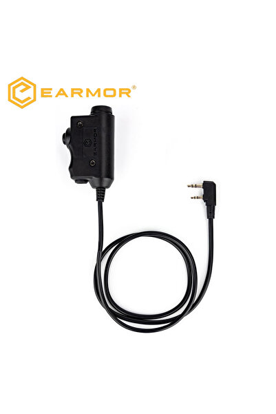 Choice سماعة رأس تكتيكية من إيرمور مزودة بزر ضغط للتحدث، محول M51 كينوود، باوفي...