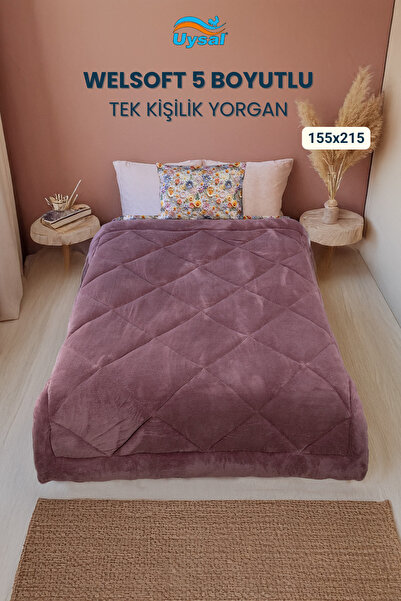 UYSAL WELSOFT 5 BOYUTLU TEK KİŞİLİK YORGAN MÜRDÜM 155x215
