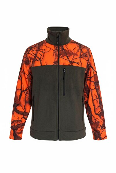 Tough Challenger Outdoor Polar Avcı Mont Turuncu Haki Tüylenme Yapmaz Üç Cepl...