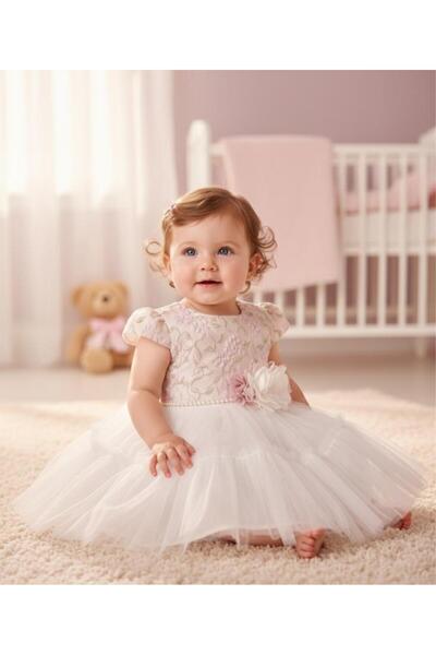 MİNİMONY الوردي 2028 طفلة فستان وثوب مجموعة 1-5 سنة مدرسة ساحة العيد والتخرج