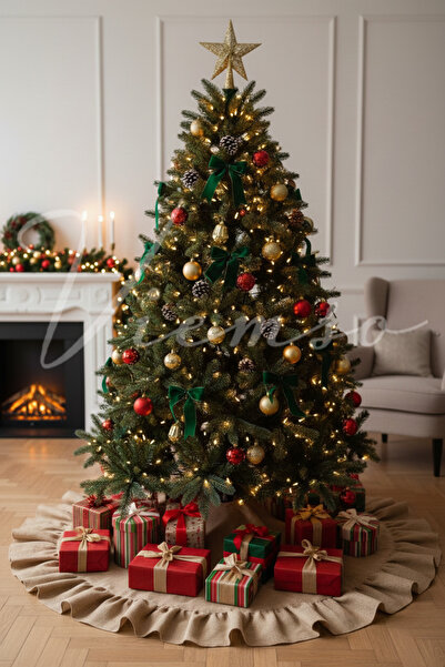 Viemso Christmas Pine Tree Cover Jute 130 cm