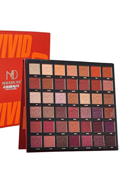 MAYDREAM ظل عيون باليت 42 لون PH-1288 دفتر الألوان العميقة والدافئة