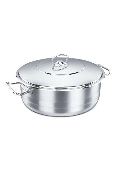 KORKMAZ قدر كبير من الفولاذ المقاوم للصدأ، منخفض. 28×11 سم / 6.5 لتر / A1941