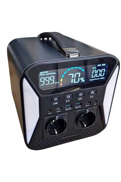 Dobest 500Wh Taşınabilir Güç İstasyonu - 600W AC Çıkış, Güneş Enerjisi ile Şarj