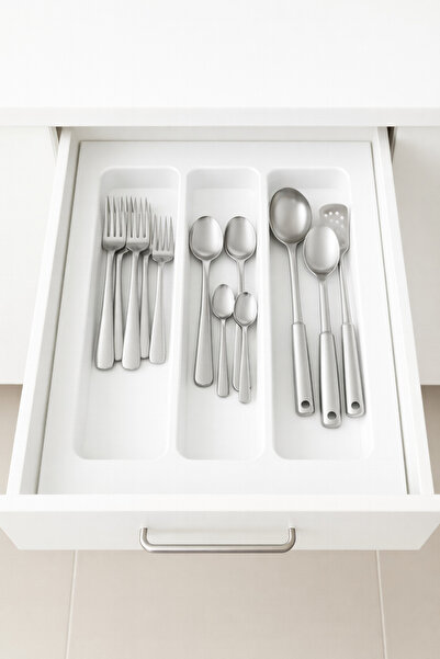 37x49 Cm White Ladle in Drawer Can Be Cut to 30x40 Cm