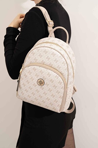 Silver Polo Bej - Kum SP1062 Kadın Sırt Çantası