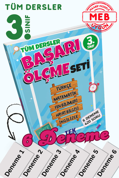 Tandem Yayınları 3. Sınıf Tüm Dersler Başarı Ölçme Seti