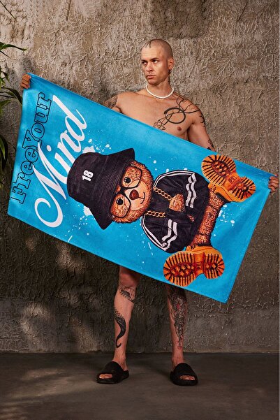 Plus Eighteen 140X75Cm Free Your Mind Beach Towel
