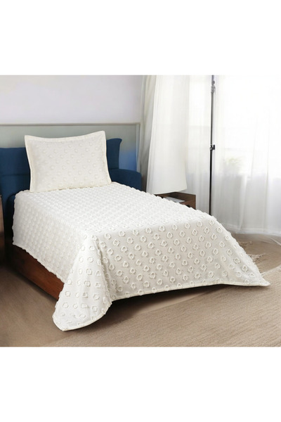AYBERK HOME TEXTİLE İNCİ TEK KİŞİLİK PİKE 2 PARÇA