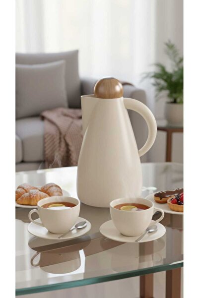 Generic 1-liter sugar-coated coffee and tea thermos