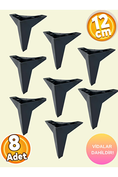 yusa stores Canapea Mobilier Fotoliu Suport TV Picior 12 Cm Plastic Negru Pic...