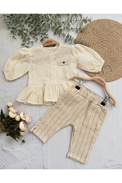 Minim Pıt Pıt Shirt Glitter Pants Girl Set