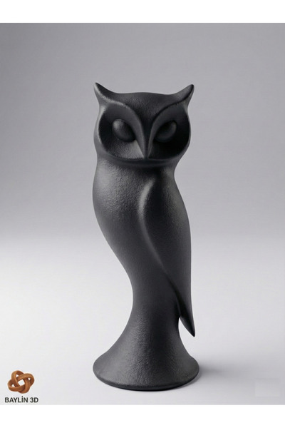 Baylin3D Dekoratif Baykuş Figuru Hafif Biblo Ev Dekorasyon 16 cm