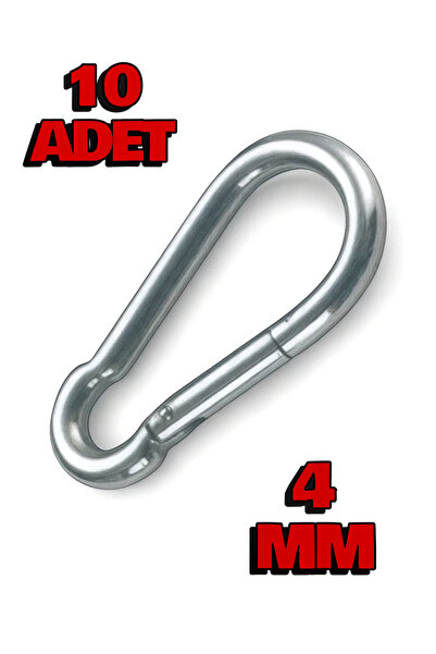 By mag 4 MM Yaylı Karabina Paslanmaz Çelik Çelik Kilit Dağcılık Kamp Malzemel...