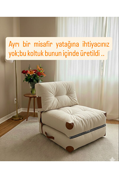 PUFYMAX Comfy Yeni Nesil Bohem Tekli Koltuk,yataklı Katlanır Berjer,yer Yatağı, Modüler Yapı 80x80 |85cm