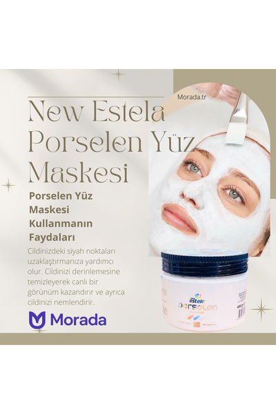 new estela PROFESYONEL YÜZ MASKESİ PORSELEN 400GR