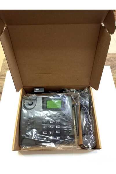 DDK هاتف ثابت لاسلكي GSM 995+ مع شريحتي اتصال، راديو FM، تسجيل المكالمات،