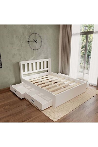 RENAZZO Stark Beyaz 4 Çekmece Kolay Kurulum