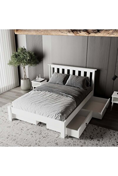 RENAZZO Apex 4 Çekmeceli MDF Karyola | Kolay Kurulum