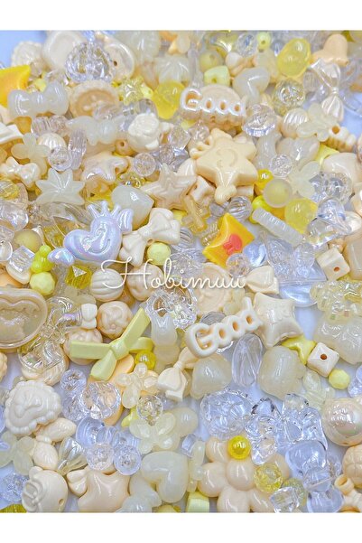 312 KONSEPT 50 смесени форми в нюанси на жълтото Акрилни мъниста