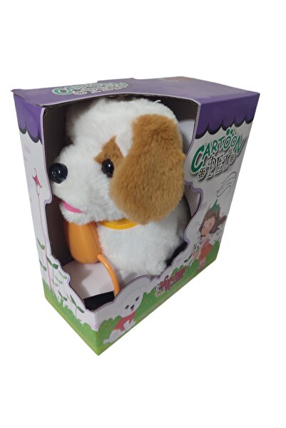 Vardem Pelüş Oyuncak Tasmalı Pilli Ve Elektronik Husky Köpek (Popüler Favori Oyuncak Serisi)