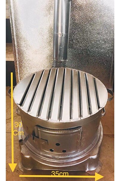 sobacıoğlu Izgaralı Oluklu Mangal Kamp Sobası Takım