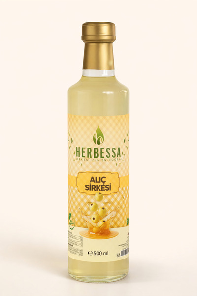 herbessa Alıç Sirkesi 500 ml - Doğal Fermente Sirke Anası ile Mayalanmış-Katk...