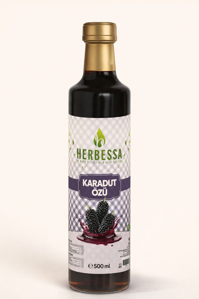 herbessa KARADUT ÖZÜ 500ML & SOĞUK SIKIM & VEGAN | Çocukların Sevdiği Lezzet