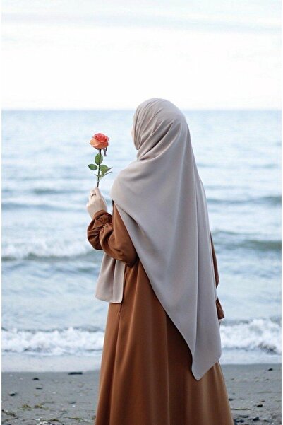 FRESCO SCARFS Hijab Hijab Medina Silk Shawl*μπεζ