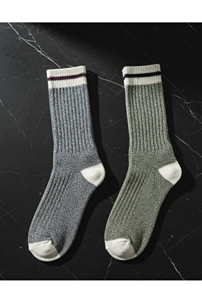 Mest Çorap 2 Çift ERKEK Pamuklu Kışlık Çorap
