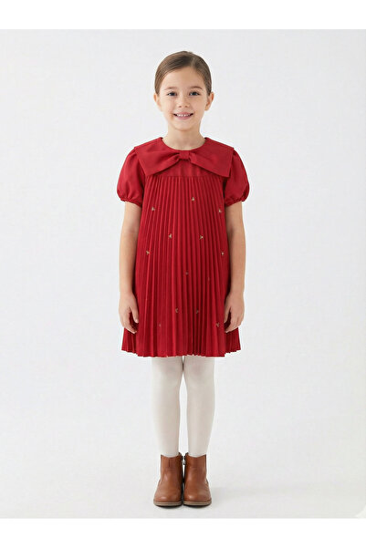 xo kids moda فستان بناتي بأكمام قصيرة 4-8 سنوات 5864-1