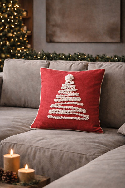 Alacastore Κάλυμμα μαξιλαριού ριχτάρι με ένθετο πρωτοχρονιάτικο με ένθετο από...