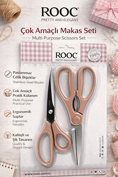 ORVO Multi-Purpose Stainless Steel Scissors – Ergonomic Handle, Kitchen |   S...