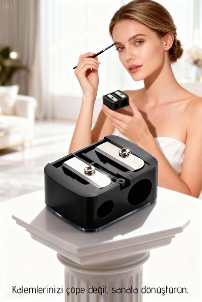 KaktüsKedi Leonida 2 Boyutlu Makyaj Kalem Açacağı 715688