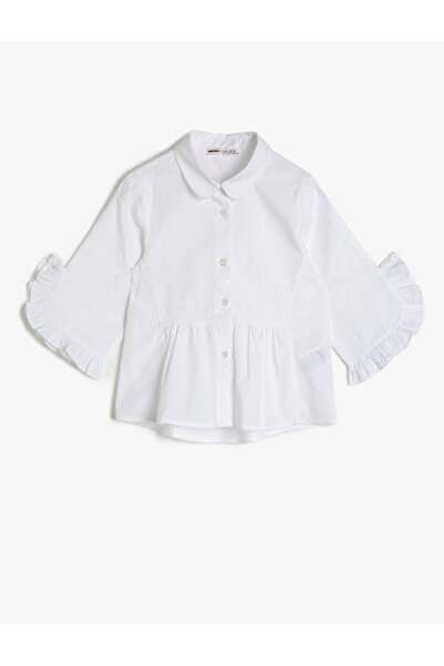 Koton Πουκάμισο με κοντό μανίκι με χαλαρή εφαρμογή, με βολάν στο μανίκι, από ...