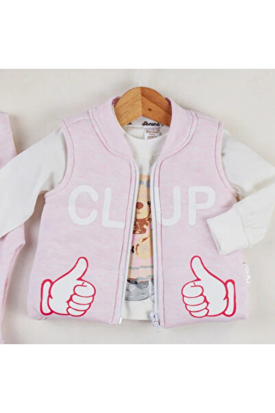 Micii Ștrumfi Set 3 Piese Cană Ursuleț - Roz