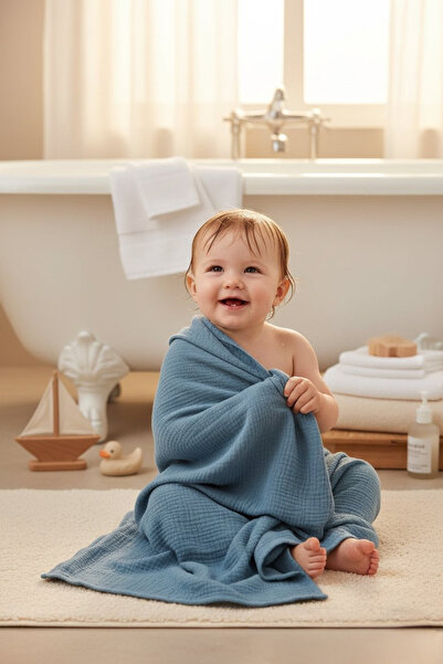 MİNİ MİMOZA YENİ DOĞAN BEBEK BANYO HAVLUSU