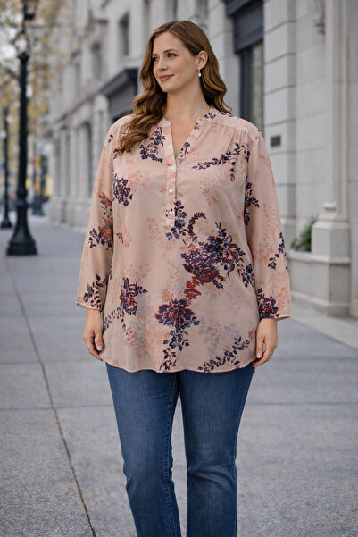 AYHAN Довга блуза з квітковим візерунком