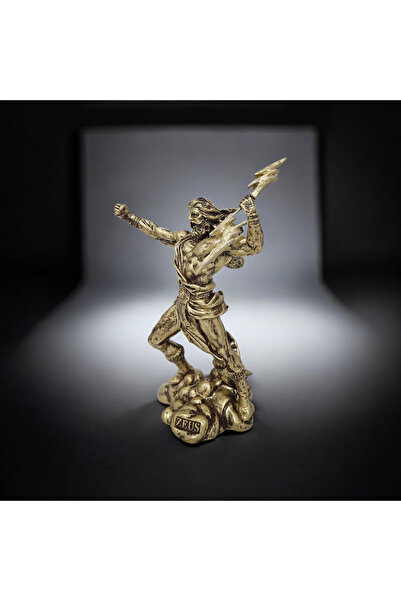 hediyefuryası Zeus Göklerin Tanrısı Mitolojik Heykel 25 Cm Biblo
