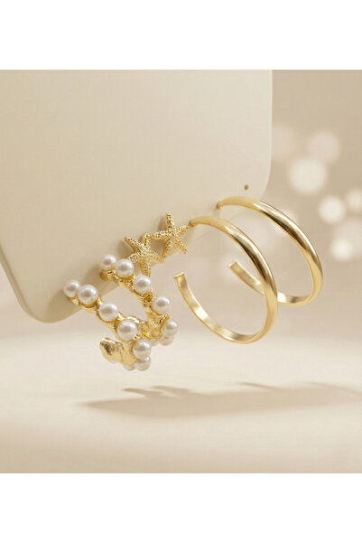 Candy مجموعة أقراط اللؤلؤ