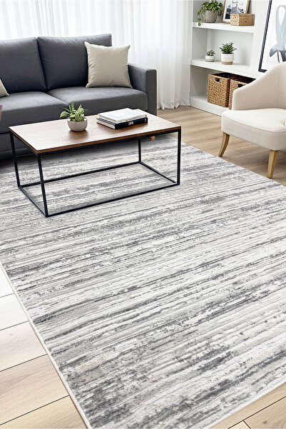 MELARİS HALI Lines Modern Dokuma Halı Salon Oturma Odası Mutfak Halısı Sık Do...