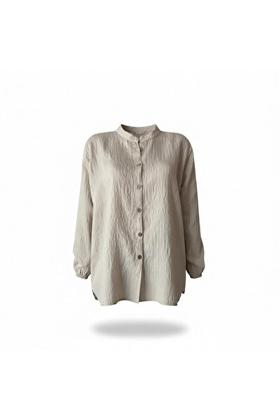 RENAR Large Size Iron-Free Fabric Linen Mother Shirt