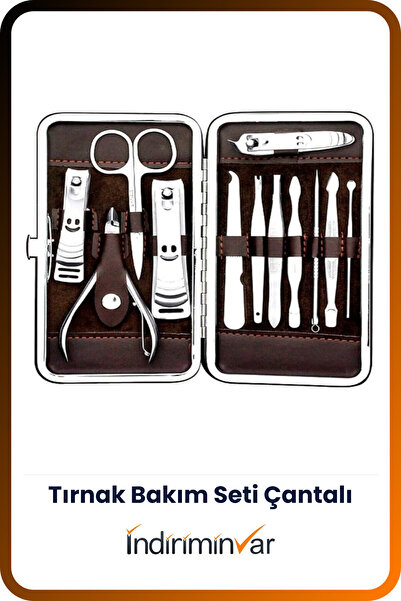 İndiriminVar Tırnak Makası Batık Tırnak Çıkarma Aparatı Seti Takımı Çantalı